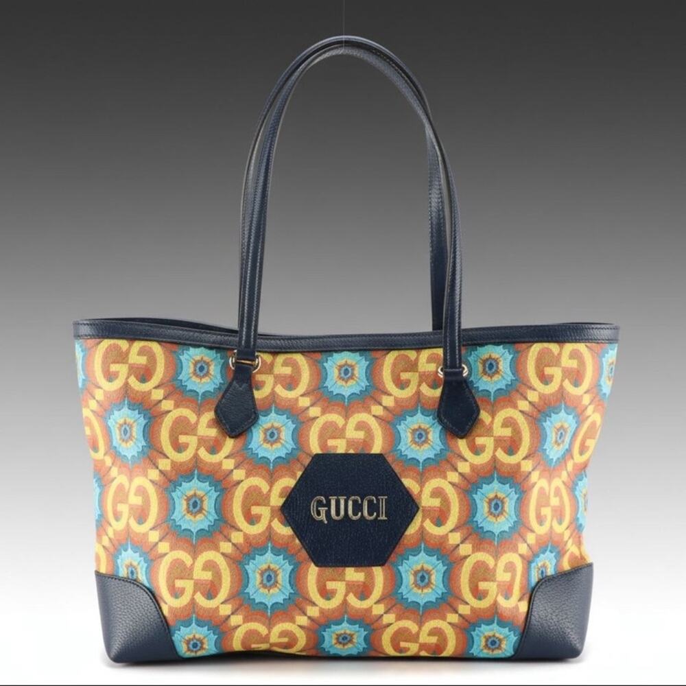 Gucci 100 Ophidia Tote Bag Multicolor Kaleidoscope Limited Edition, Rare EUC